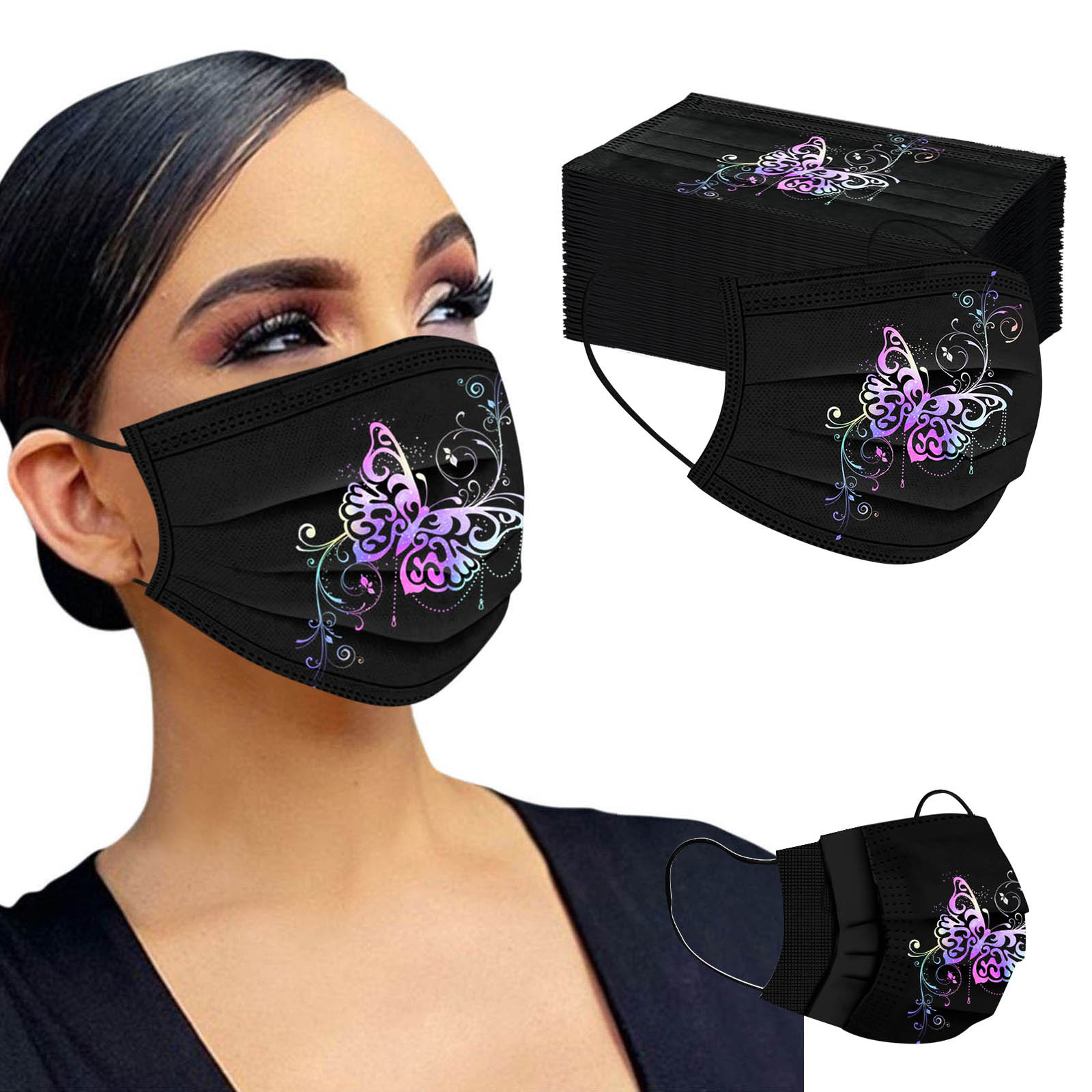 Maschera Protettiva per Adulti - Black Face Mask Pack recensione e prezzo